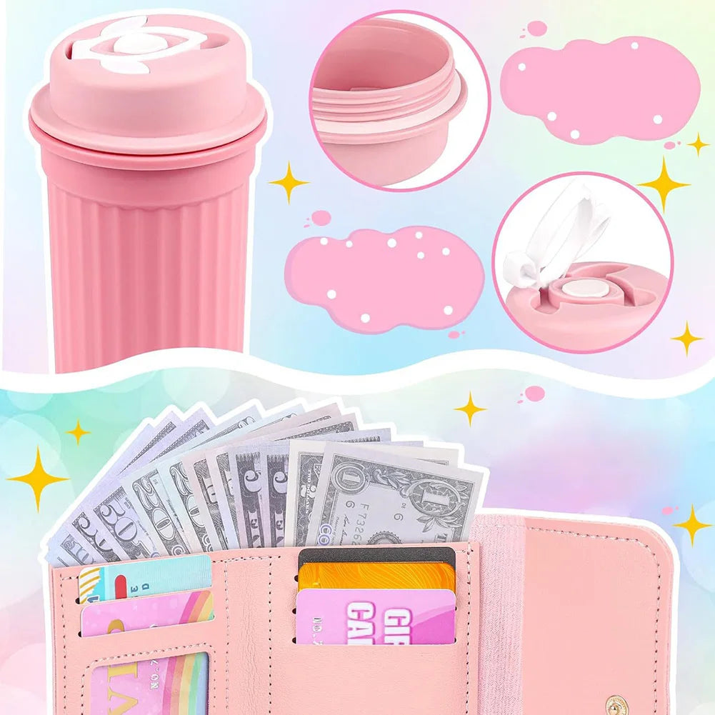 Simulation Girls Handbag Toy, 1 Box Pretend Play Phone & Wallet & Makeup Toy & Other Accessories, Birthday Gift for Girls, Kids Vanity