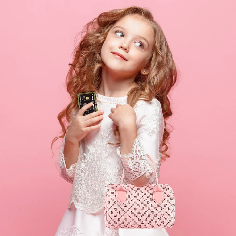 Simulation Girls Handbag Toy, 1 Box Pretend Play Phone & Wallet & Makeup Toy & Other Accessories, Birthday Gift for Girls, Kids Vanity