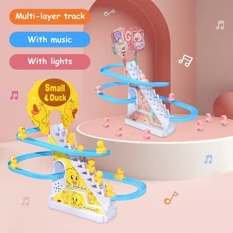 Climbing Duck Track Toy with Music