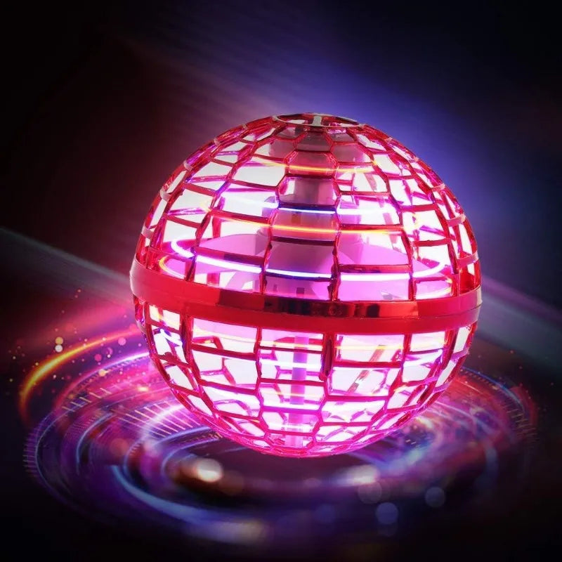 Colorful disco ball with a dark background